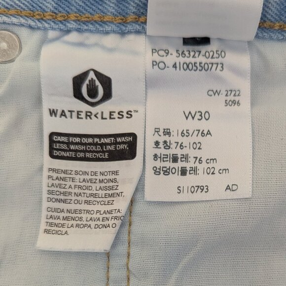 Levi's distressed jean shorts, size 30, button fly - Picture 4 of 4